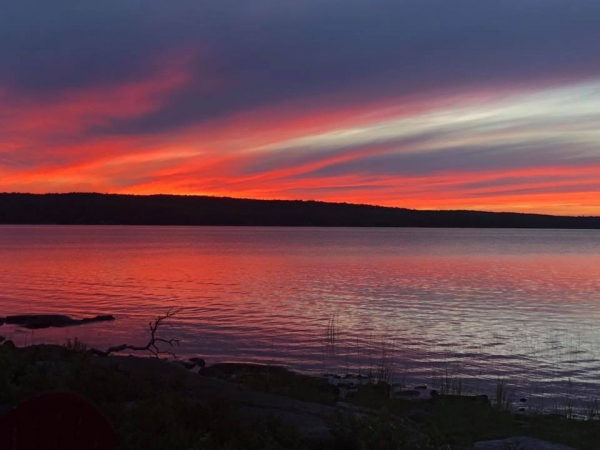 Sherbrooke Lake at Sunset